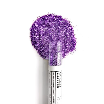 PROJECT GLITTER - finom szemcsés - BIOLÓGIAILAG LEBOMLÓ GLITTER - Lila