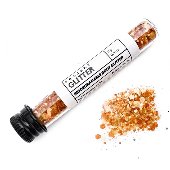 a karamell csábító színei a biológiailag lebomló glitterben