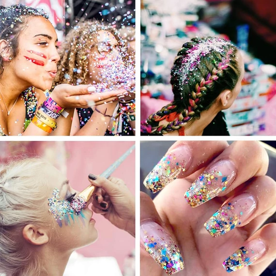 bármire felhasználató a biológiailag lebomló glitterünk