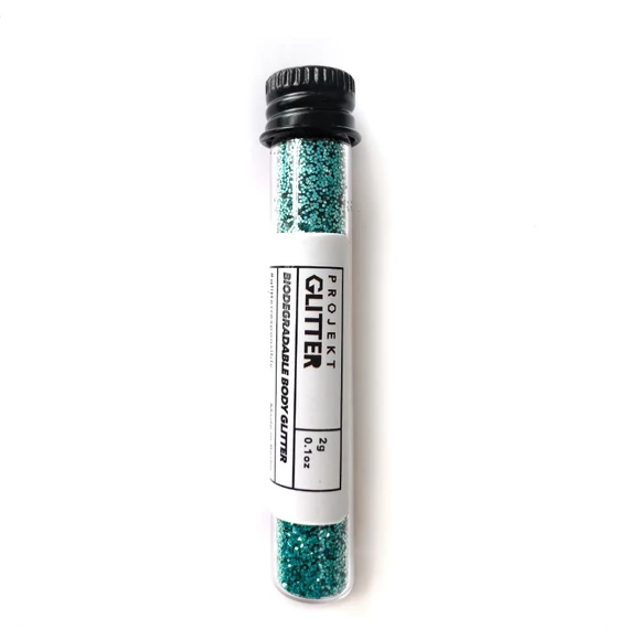glitter környezetbarát csillogás türkiz színben