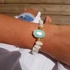 Kép 2/3 - amazonite és holdkő karkötő